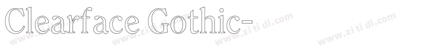 Clearface Gothic字体转换